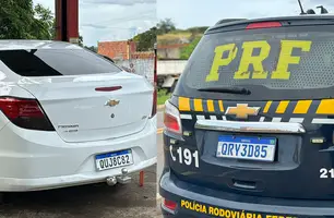 PRF apreende veículo com 18 tabletes de cocaína em Oeiras (Foto: Conecta Piauí)
