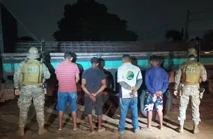 Quarteto é preso (Foto: Reprodução)