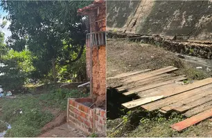 Residências no dique do Poti Velho (Foto: Reprodução)