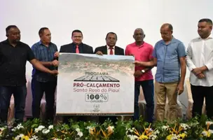 Santa Rosa do Piauí lança programa de calçamento em comemoração aos seus 32 anos (Foto: Reprodução/Instagram)