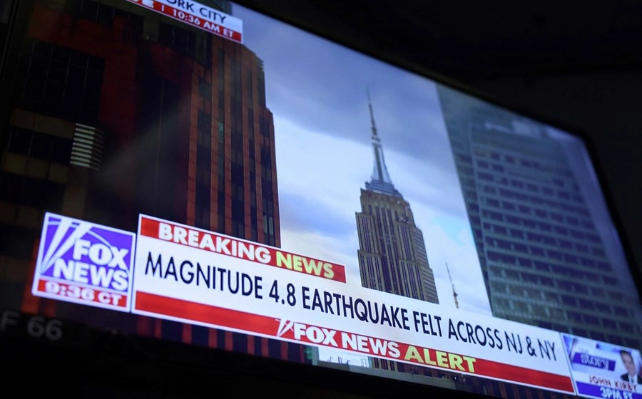 Terremoto de magnitude 4,8 atinge região de Nova York nos Estados Unidos