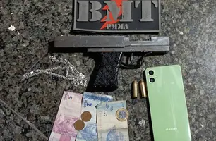 Três homens são presos com arma de fogo caseira semi-industrial em Timon (Foto: Reprodução)