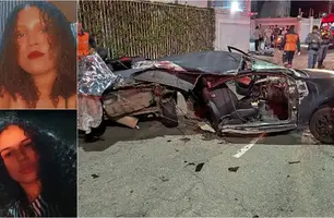 Vídeo flagra acidente que deixou duas universitárias mortas (Foto: Reprodução)