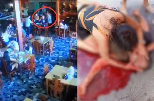 Vídeo flagra momento que garçom mata vereador e deixa dois feridos em restaurante (Foto: Reprodução)