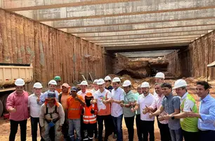 Visita às obras do rebaixamento da Avenida João XXIII (Foto: Tiago Moura/ Conecta Piauí)
