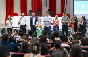 Washington Bandeira recebe CEO da Campus Party para divulgar o evento nas escolas (Foto: Reprodução)