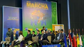 Abertura da 25ª Marcha dos Prefeitos reúne prefeitos piauienses em Brasília (Foto: Tiago Moura/Conecta Piauí)