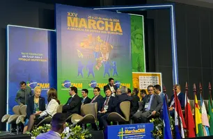 Abertura da 25ª Marcha dos Prefeitos reúne prefeitos piauienses em Brasília (Foto: Tiago Moura/Conecta Piauí)