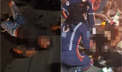 Vídeo: motociclistas ficam em estado grave após acidente na BR-316 em Timon