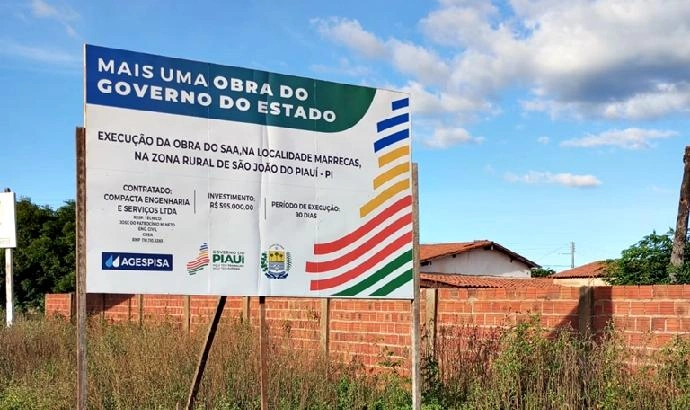 Agespisa implanta sistema de abastecimento de água em localidade de São João do PI