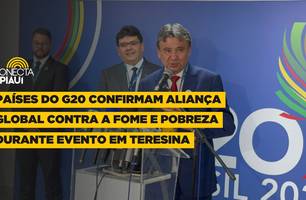 Aliança global contra à fome e pobreza é confirmado durante G20 em Teresina (Foto: Conecta Piauí) Aliança global contra à fome e pobreza é confirmado durante G20 em Teresina (Foto: Conecta Piauí)