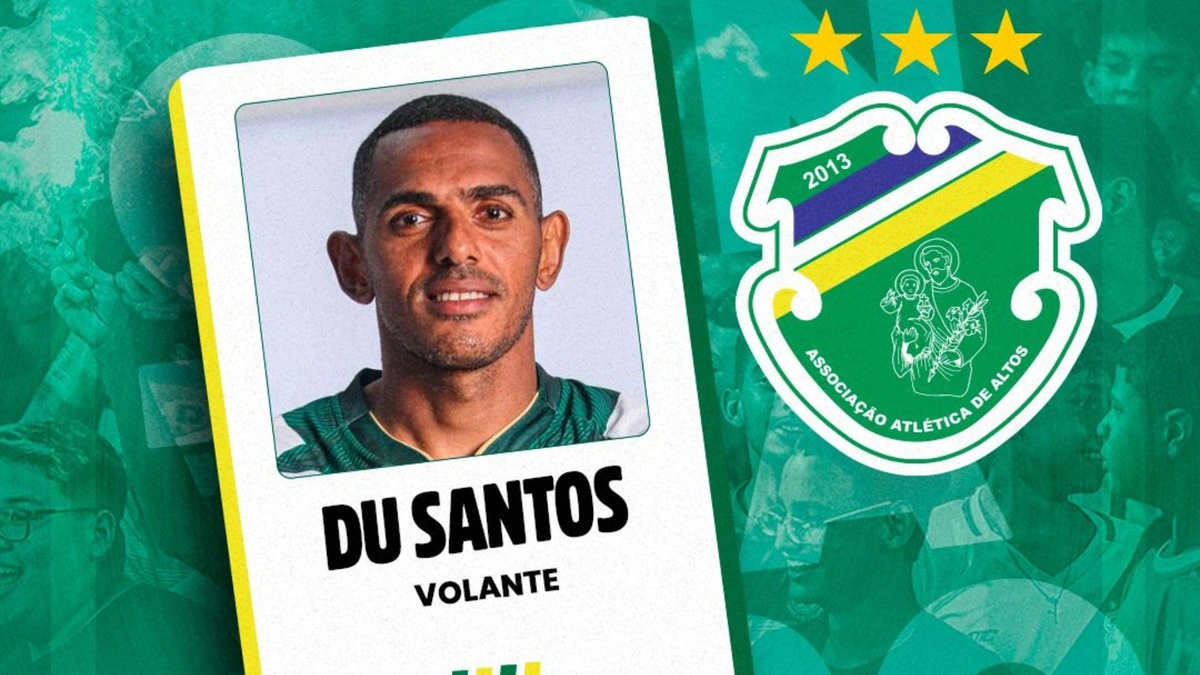 Altos-PI anuncia o retorno do volante Du Santos, tricampeão piauiense com a camisa do Jacaré