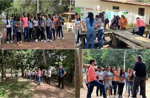 Alunos da rede municipal de Demerval Lobão visitam Flona de Palmares (Foto: Reprodução)