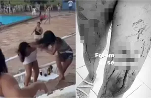 Blogueira é atingida com caco de vidro (Foto: Reprodução)