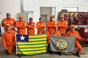 Bombeiros do Piauí chegam no estado do Rio Grande do Sul (Foto: Ascom/Governo do Piauí)