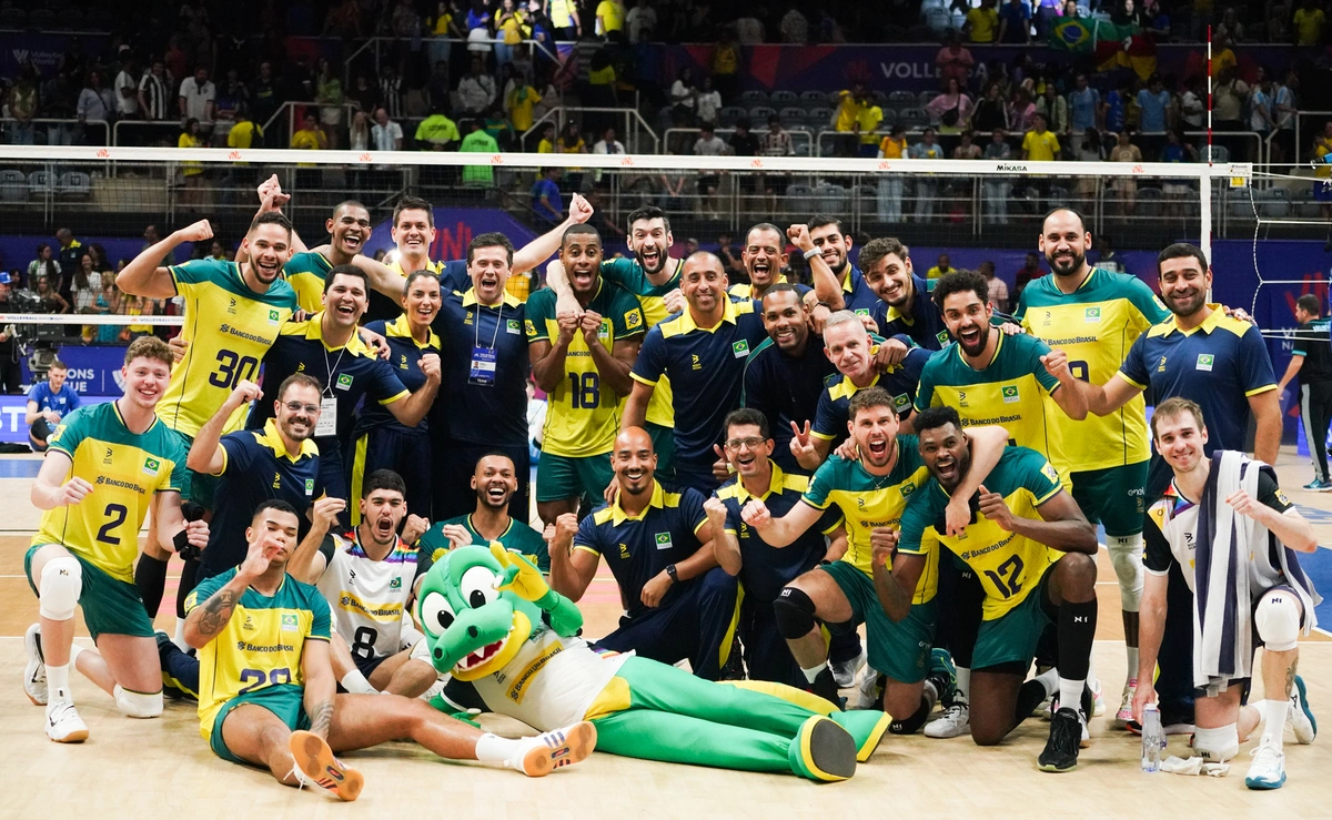 Brasil vence a Argentina na Liga das Nações de Vôlei Masculino