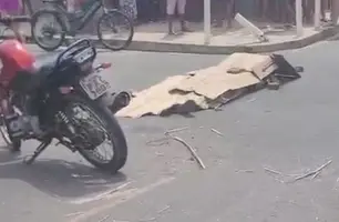 Caminhoneiro atropelou motociclista em Timon nesta quinta (23) (Foto: Reprodução)