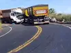 Caminhões colidem em trecho conhecido como 'curva da morte' em estrada no Piauí