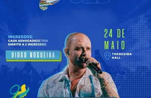 Diogo Nogueira realizará grande show durante evento de Advogados em Teresina (Foto: Divulgação)