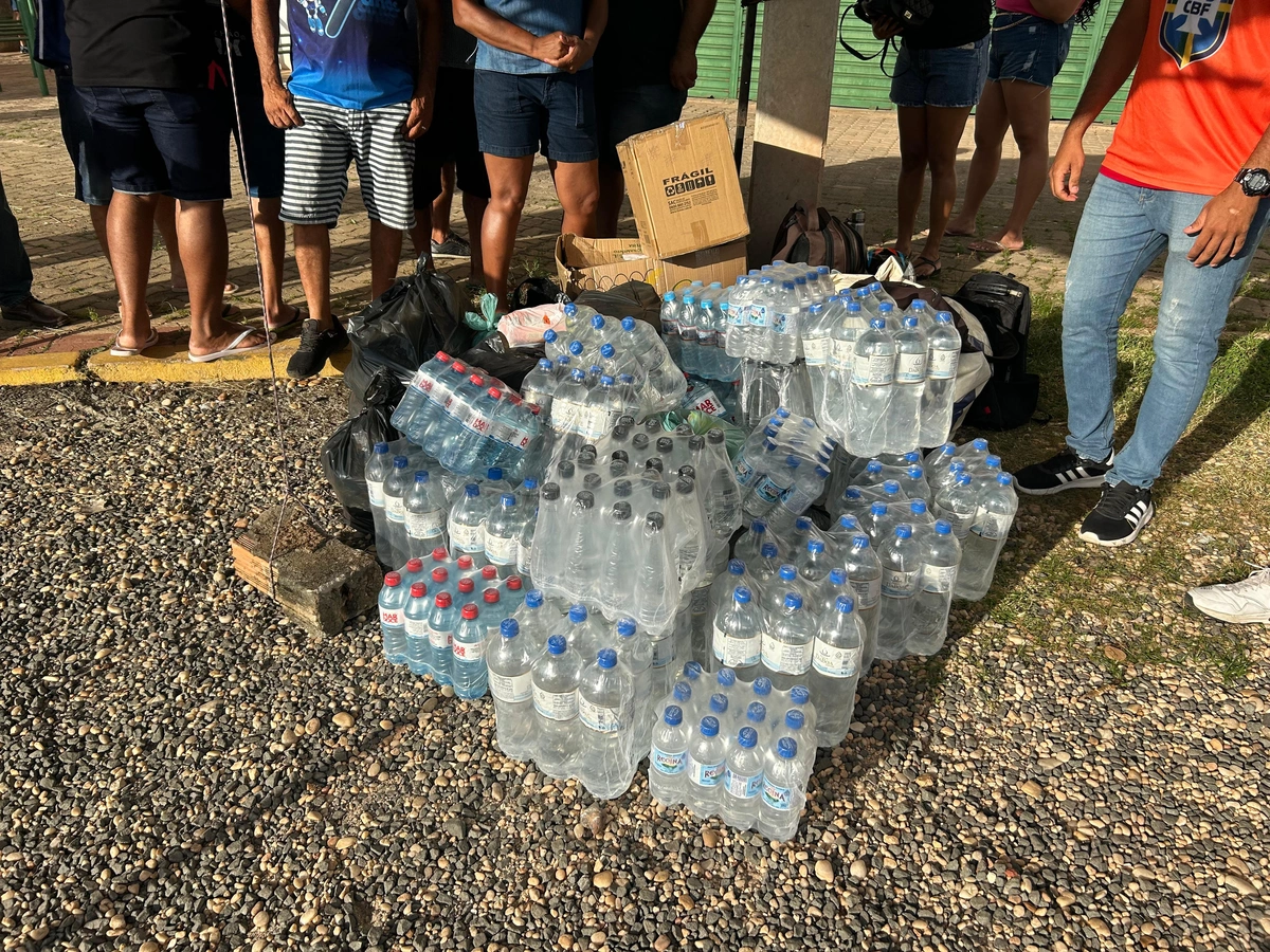 Doações no Estádio Albertão