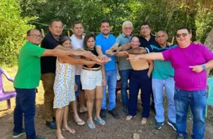 Dogim Félix e vereadores do PDT (Foto: Reprodução)