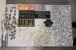 Drogas apreendidas pela PM (Foto: Reprodução)