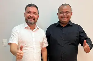 Fábio Novo recebe adesão de pré-candidato a vereador do partido de Sílvio Mendes (Foto: Divulgação)