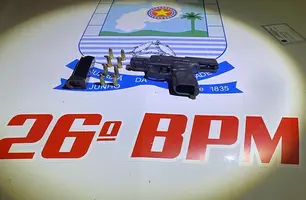 Homem é preso pela PM por porte ilegal de arma de fogo em Miguel Alves (Foto: Reprodução)