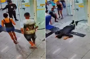 Imagens da câmera de segurança do local (Foto: Reprodução)