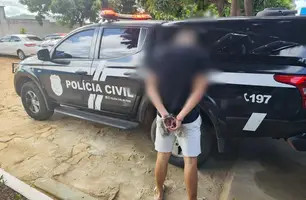 Jovem é preso após tentar matar ex-companheira e outra vítima a facadas no Piauí (Foto: Reprodução/Polícia Civil)