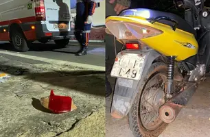 Jovem fica gravemente ferido após pneu de moto estourar e perder controle no Piauí (Foto: Reprodução)