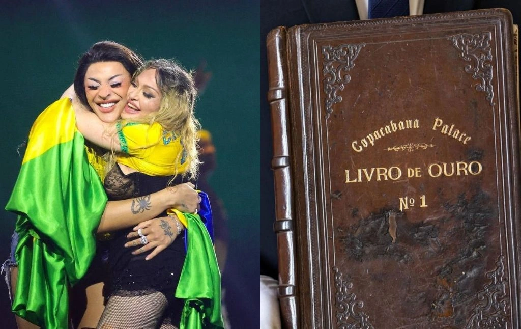 Madonna escreve mensagem em Livro de Ouro do hotel Copacabana Palace