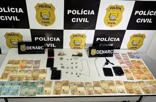 Material apreendido (Foto: Denarc)