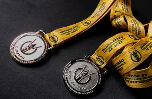 Medalha Brasileirão Feminino Binance A3 2023 (Foto: Alex Ramos/CBF)