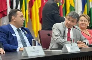 Ministro Wellington Dias se reúne com prefeitos piauienses em Brasília (Foto: Tiago Moura / Conecta Piauí)