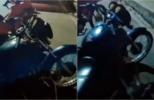 Motocicleta com restrição de roubo é apreendida durante operação em Teresina (Foto: Reprodução)