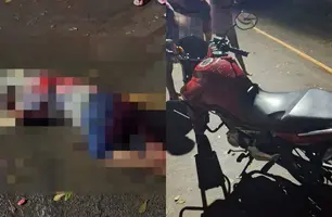 Motociclista é baleado durante tentativa de assalto na zona Norte de Teresina (Foto: Reprodução)