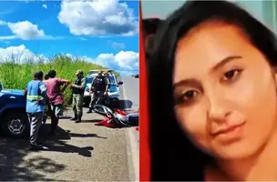 Mulher morre em acidente de moto no Piauí (Foto: Reprodução)