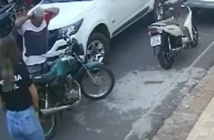 'Perneca' foi recapturado em frente à delegacia de Cocal (Foto: Reprodução)