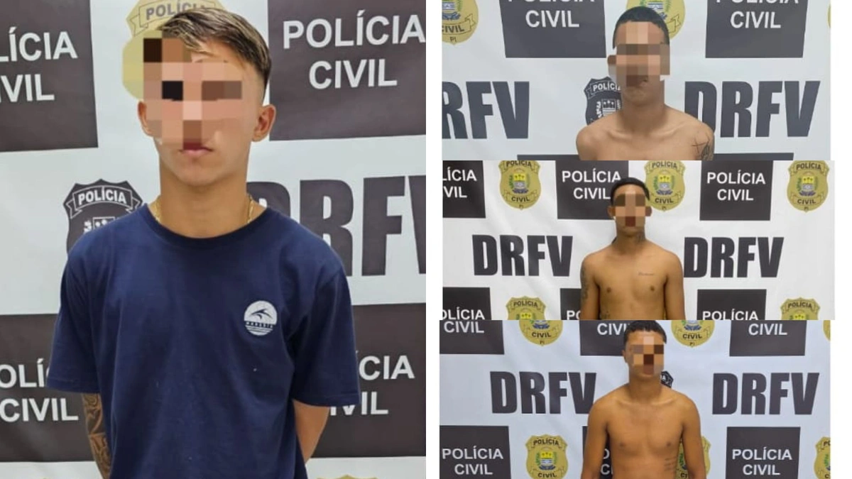 Polícia apreende quadrilha de adolescentes que roubavam veículos em Teresina