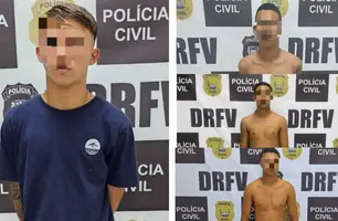 Polícia apreende quadrilha de adolescentes que roubavam veículos em Teresina (Foto: Reprodução)