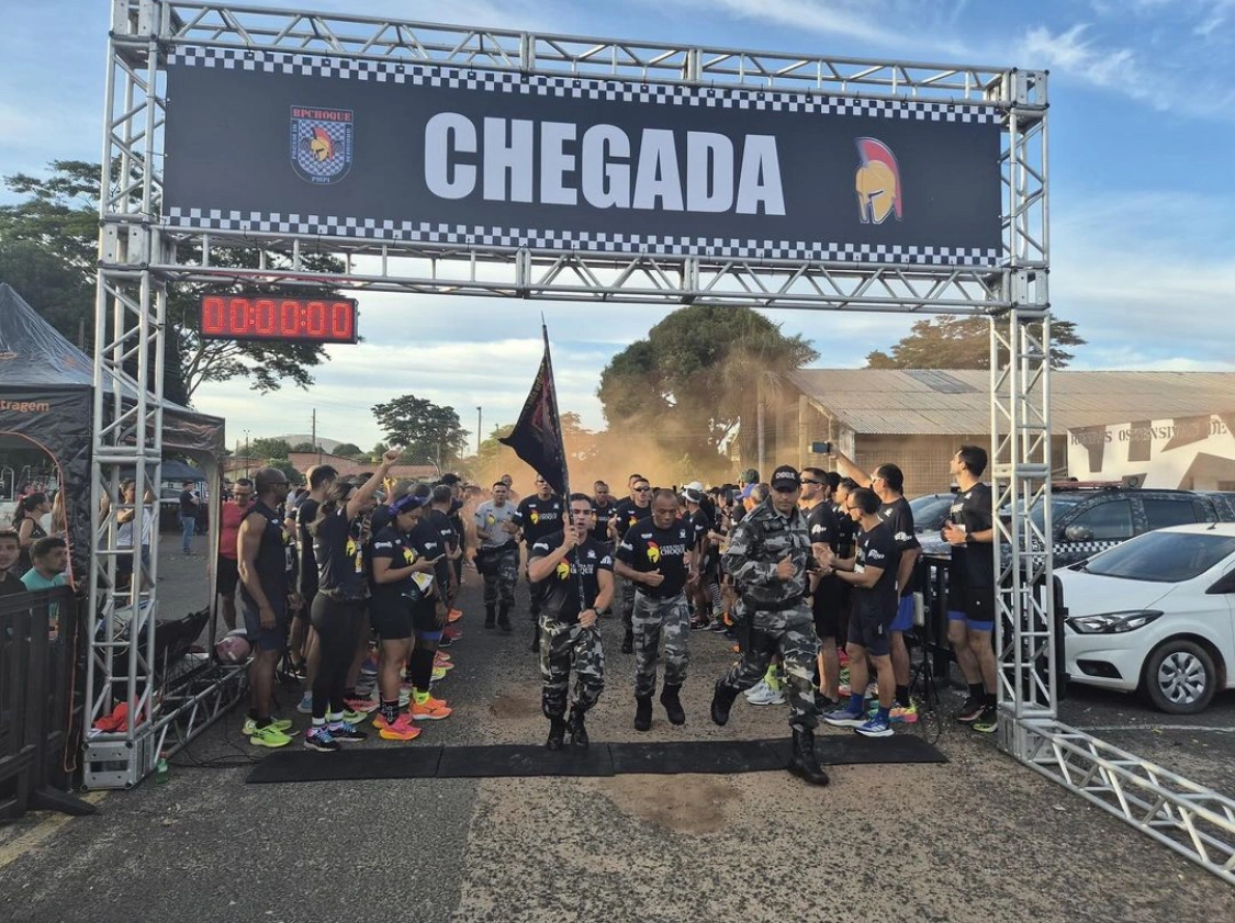 Polícia Militar realiza corrida em comemoração de um ano de criação do BPChoque