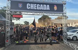 Polícia Militar realiza corrida em comemoração de um ano de criação do BPChoque (Foto: Reprodução/PMPI)