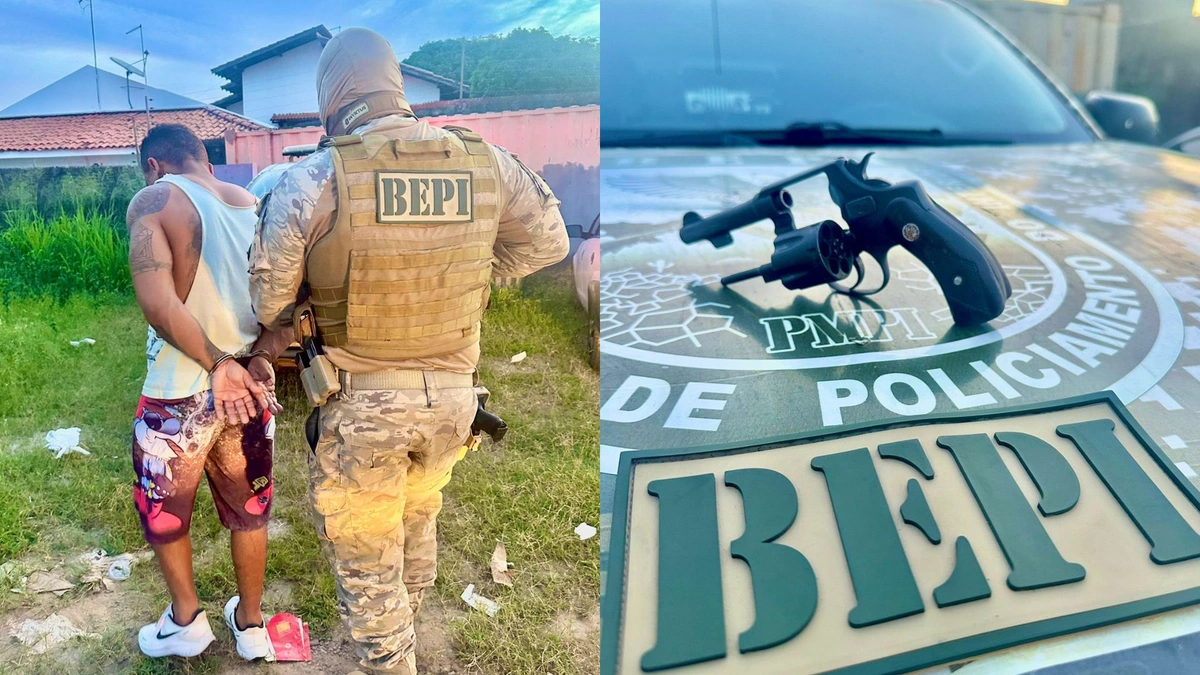 Polícia prende homem por porte ilegal de arma de fogo na zona Leste de Teresina