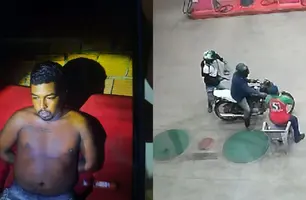 Polícia prende um dos suspeitos de realizar arrastões em Barras (Foto: Reprodução)
