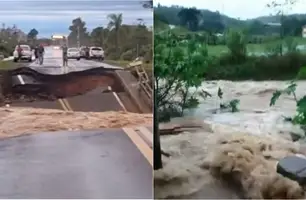 Rio Grande do Sul é atingido por fortes chuvas (Foto: Reprodução)