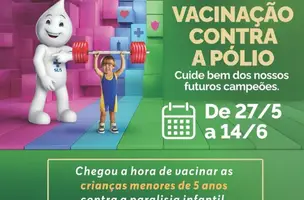 Saúde de Novo Santo Antônio promove campanha de vacinação contra a poliomielite (Foto: Reprodução)