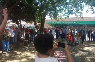 Servidores do Hospital Universitário iniciam greve nesta segunda (06) em Teresina (Foto: Reprodução/Sinsep-PI)