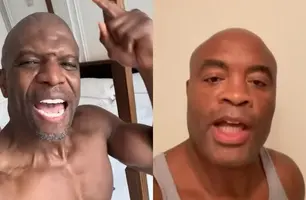 Terry Crews e Anderson Silva (Foto: Reprodução)