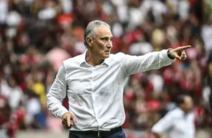 Tite recebe vaias e xingamentos da torcida do Flamengo, mesmo após vitória (Foto: Reprodução)